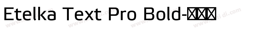 Etelka Text Pro Bold字体转换